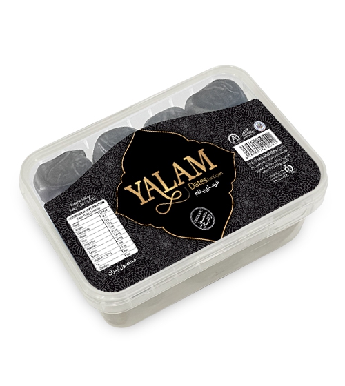 خرمای مضافتی یلام - ظرف شفاف  ۶۰۰ گرمی IML